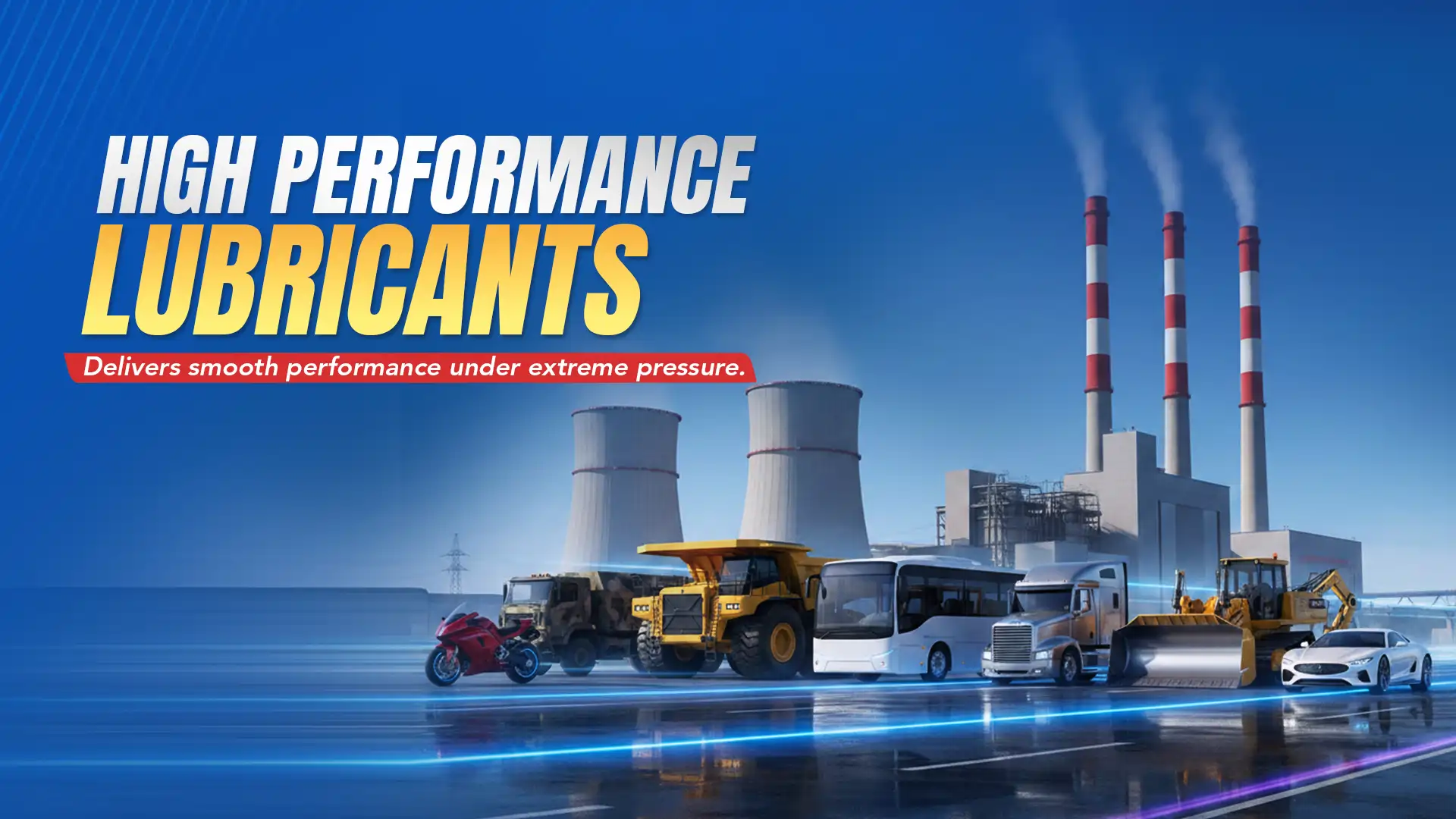 Powerex High Performance Lubricants — delivers smooth performance under extreme pressure. Lubricants for motorcycles, cars, trucks, buses, tractors, construction equipment and industrial machines.