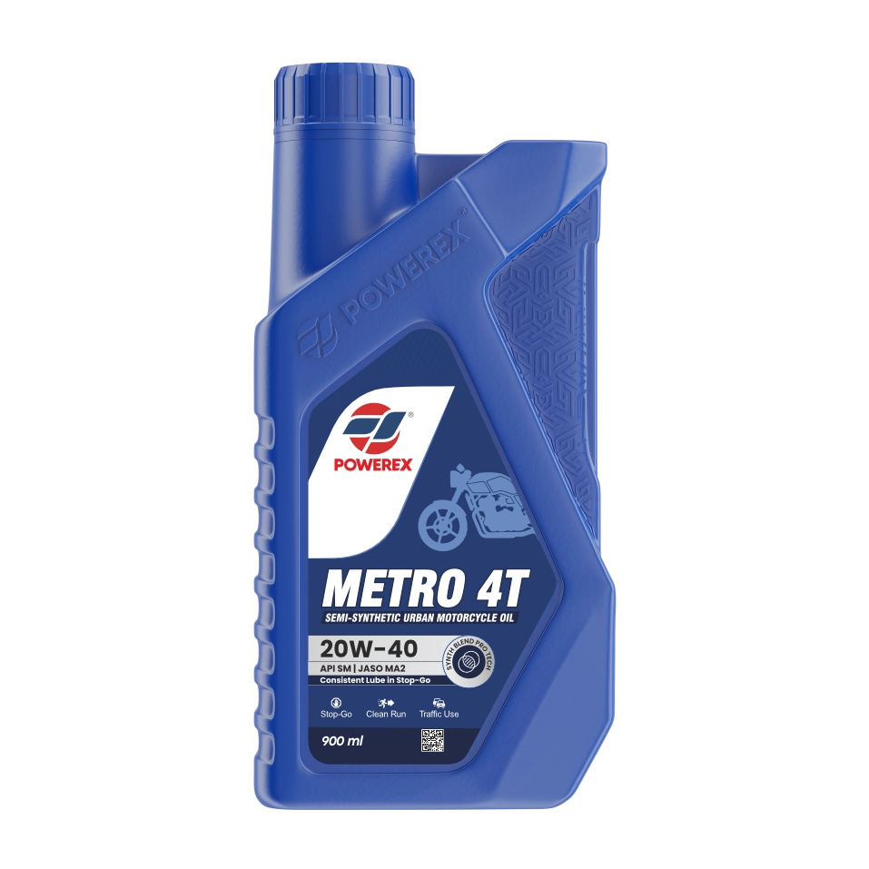 METRO 4T 20W-40 API SM JASO MA2 – Semi-Synthetic Urban Motorcycle Oil
