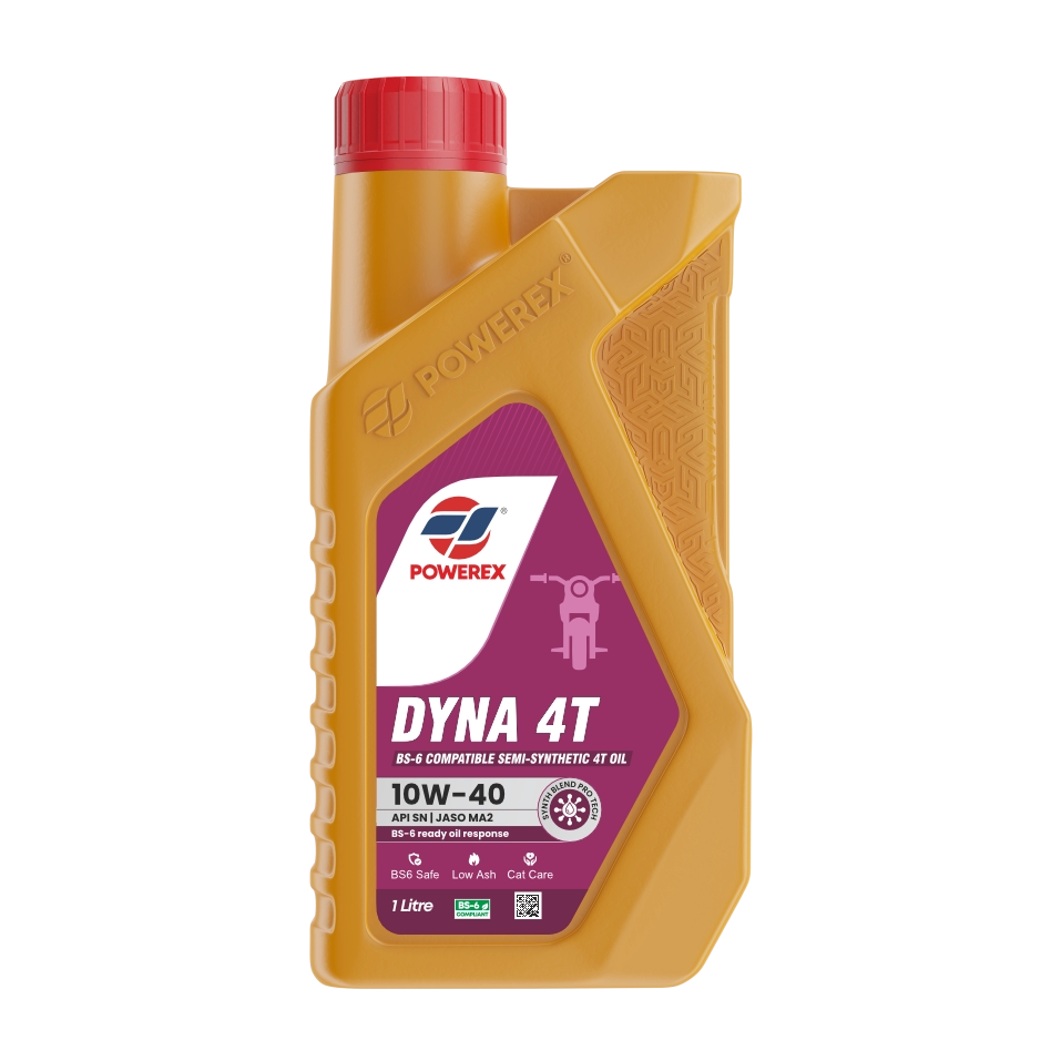 DYNA 4T 10W-40 API SN JASO MA2 – BS-6 Compatible Semi-Synthetic 4T Oil