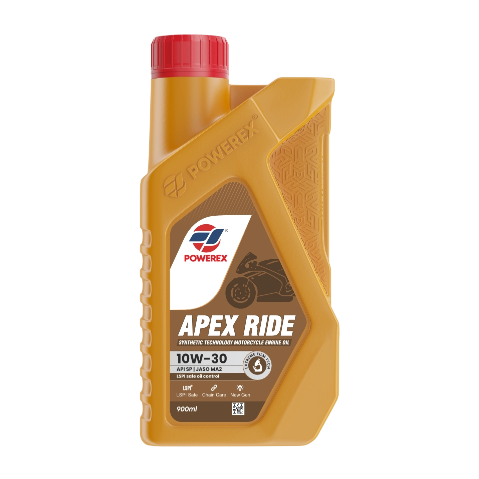 APEX RIDE 10W-30 API SP JASO MA2 – Synthetic Technology Motorcycle Engine Oil